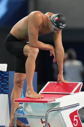 Thomas Ceccon from Italy at the Swimming European Aquatics Championships Paris 2026, Paris, August 10, 2026 .  Copyright: xGianxMattiaxD Alberto LaPressex