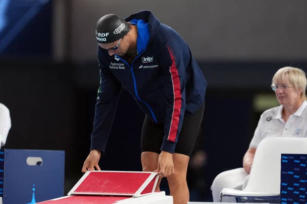 Thomas Ceccon from Italy at the Swimming European Aquatics Championships Paris 2026, Paris, August 10, 2026 .  Copyright: xGianxMattiaxD Alberto LaPressex