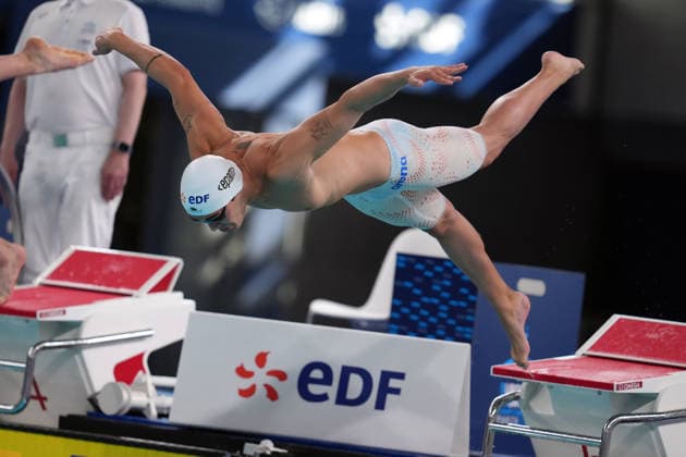 Diogo Ribeiro from Portugal at the Swimming European Aquatics Championships Paris 2026, Paris, August 10, 2026 .  Copyright: xGianxMattiaxD Alberto LaPressex