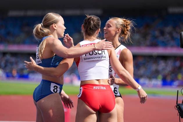 ATHLETICS - European Athletics Championships BIRMINGHAM,ENGLAND,10.AUG.26 - ATHLETICS - European Athletics Championships, 100m, Women. Image shows Isabel Posch (AUT).  GEPAxpictures xRanjithxKumar
