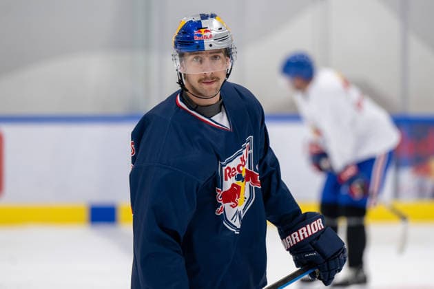 Lucas Thaler 48, EHC Red Bull Munich, EHC Red Bull Munich Press Workout, August 10, 2026, Munich, Bavaria, Germany Copyright: xkolbert-press UlrichxGamelx