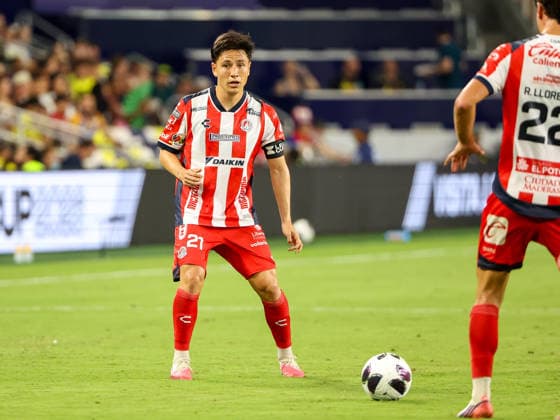 Leagues Cup 2026: Atletico De San Luis Vs Nashville SC AUG 09 August 9, 2026: Atletico de San Luis midfielder Oscar Macias (21) watches his pass to Atletico de San Luis forward Rafael Llorente (22) during a Leagues Cup match between Atletico de San Luis and Nashville SC at Geodis Park in Nashville, TN. Stephen Furst CSM (Credit Image: Â Stephen Furst Cal Media) Nashville Tn United States of America EDITORIAL USE ONLY Copyright: xx ZUMA-20260809_zma_c04_217.jpg StephenxFurstx csmphotothree510537