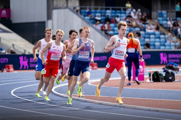 August 10, 2026, GBR, Track and Field, 2026 European Championships, Morning Session, Day 1, Birmingham: Ben Pattison (Great Britain), Yanis Meziane (France), Men s 800 Meters, Heats, Alexander Stadium, Birmingham, England, Great Britain Copyright: xNordphoto Memmlerx