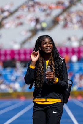 August 10, 2026, GBR, Track and Field, 2026 European Championships, Morning Session, Day 1, Birmingham Nina Chioma Ndubuisi (Germany), Women s Shot Put, Qualifying Round, Alexander Stadium, Birmingham, England, Great Britain Copyright: xNordphoto Memmlerx