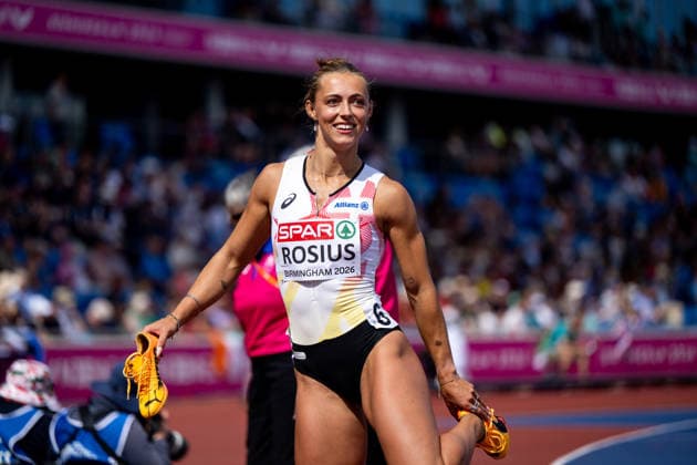 August 10, 2026, GBR, Track and Field, 2026 European Championships, Morning Session, Day 1, Birmingham; Rani Rosius (Belgium), Women s 100-meter dash, preliminary round, Birmingham Alexander Stadium, England, Great Britain Copyright: xNordphoto Memmlerx