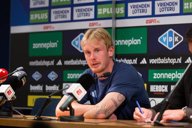 Football, the Netherlands, Ajax Amsterdam, press conference with Julian Brandt