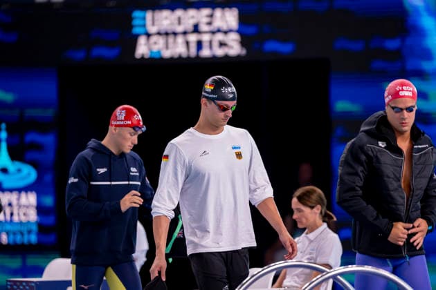 France, Paris, Centre Aquatique Olympique Metropole du Grand Paris, August 10, 2026, European Aquatics Championships – Artistic Swimming, Day 11, Morning Session, Luca Nik Armbruster, SG Neukölln Berlin, Germany, Photo by Eibner Pressefoto Tino Henschel European Aquatics Championships Artistic Swimming, Day 11, Morning Session, Paris Copyright: xEibnerxPressefotox