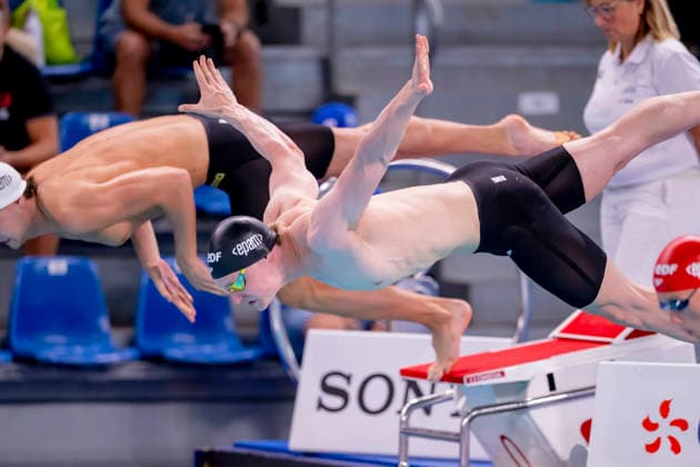 France, Paris, Centre Aquatique Olympique Metropole du Grand Paris, August 10, 2026, European Aquatics Championships – Artistic Swimming, Day 11, Morning Session, Mads Ole Eidam, Potsdamer SV, Germany, Photo by Eibner Pressefoto Tino Henschel European Aquatics Championships Artistic Swimming, Day 11, Morning Session, Paris Copyright: xEibnerxPressefotox