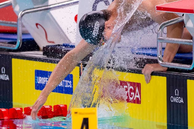 France, Paris, Centre Aquatique Olympique Metropole du Grand Paris, August 10, 2026, European Aquatics Championships – Artistic Swimming, Day 11, Morning Session, Luca Nik Armbruster, SG Neukölln Berlin, Germany, Photo by Eibner Pressefoto Tino Henschel European Aquatics Championships Artistic Swimming, Day 11, Morning Session, Paris Copyright: xEibnerxPressefotox