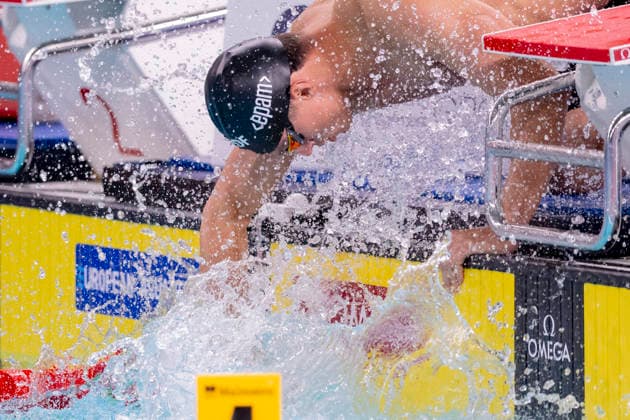 France, Paris, Centre Aquatique Olympique Metropole du Grand Paris, August 10, 2026, European Aquatics Championships – Artistic Swimming, Day 11, Morning Session, Luca Nik Armbruster, SG Neukölln Berlin, Germany, Photo by Eibner Pressefoto Tino Henschel European Aquatics Championships Artistic Swimming, Day 11, Morning Session, Paris Copyright: xEibnerxPressefotox