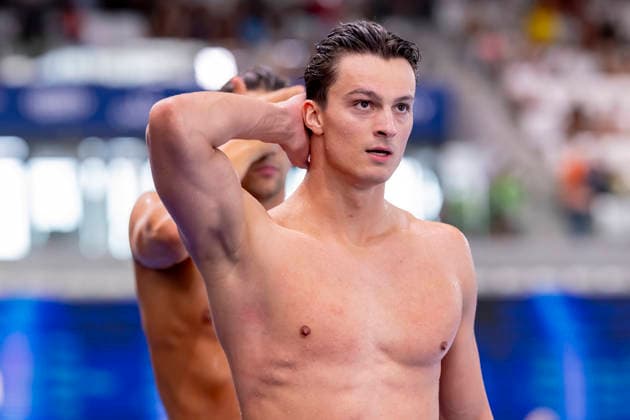 France, Paris, Centre Aquatique Olympique Metropole du Grand Paris, August 10, 2026, European Aquatics Championships – Artistic Swimming, Day 11, Morning Session, Luca Nik Armbruster, SG Neukölln Berlin, Germany, Photo by Eibner Pressefoto Tino Henschel European Aquatics Championships – Artistic Swimming, Day 11, Morning Session, Paris Copyright: xEibnerxPressefotox