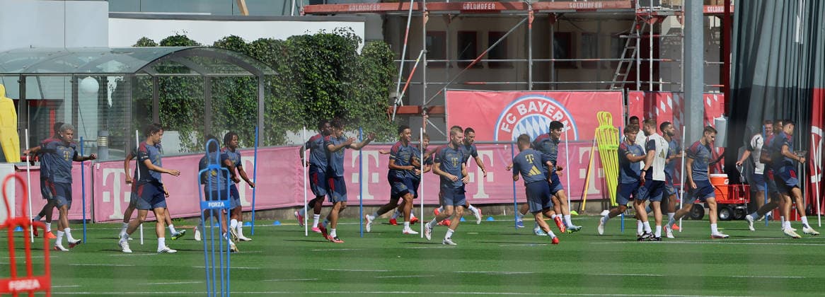 August 10, 2026, FC Bayern Training, Säbenerstraße, Munich, Soccer, Sports, Pictured: First warm-up of the season at Säbenerstraße