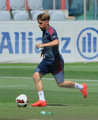 August 10, 2026, FC Bayern Training, Saebenerstrasse, Munich, Soccer, Sports, Pictured: Lennart Karl, FC Bayern Munich