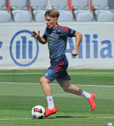 August 10, 2026, FC Bayern Training, Saebenerstrasse, Munich, Soccer, Sports, Pictured: Lennart Karl, FC Bayern Munich