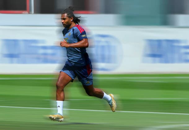 August 10, 2026, FC Bayern Training, Saebenerstrasse, Munich, Soccer, Sports, Pictured: Serge Gnabry, FC Bayern Munich