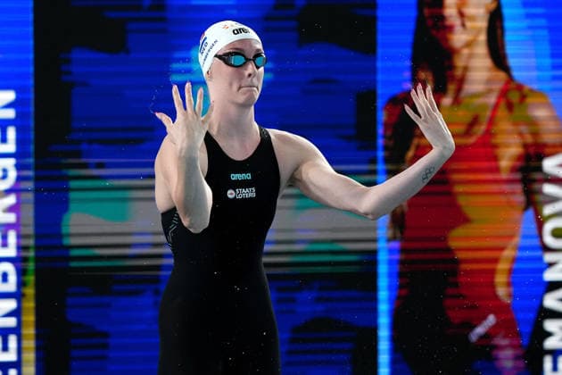 2026-08-10 2026 European Aquatics Championships PARIS, FRANCE - AUGUST 10: Marrit Steenbergen of the Netherlands during 2026 European Aquatics Championships on August 10, 2026 in Paris, France. (Photo by Nikola Krstic BSR Agency) Paris France Content not available for redistribution in The Netherlands directly or indirectly through any third parties. Copyright: xBSRxAgencyx