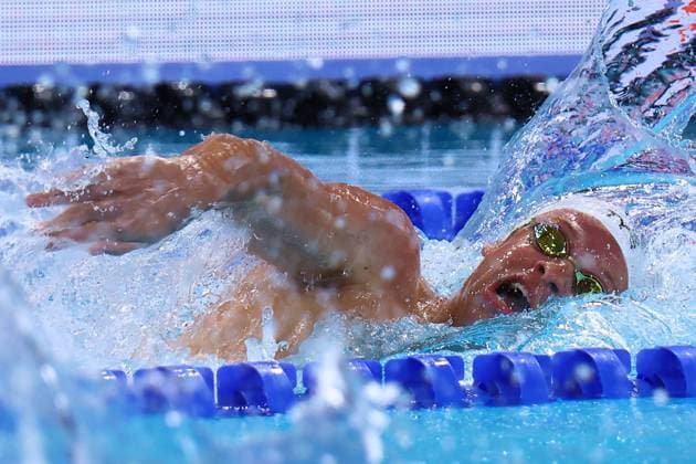 Championnat d Europe de natation PHOTOPQR LE COURRIER PICARD Haslin ; Saint Denis ; 10 08 2026 ; 10 08 26 Championnat d Europe de natation Centre Aquatique Olympique Finale du relais 4x200m nage libre Hommes - Léon Marchand - 2èmes medaille d argent Photo Fred Haslin LEN European Aquatics Championships at the Olympic Aquatic Centre in Saint-Denis, northern suburbs of Paris, on August 10, 2026 Saint Denis 93 France  Copyright: xPHOTOPQR LExCOURRIERxPICARD MAXPxHaslinx 20260810LCP8547 20260810LCP8547