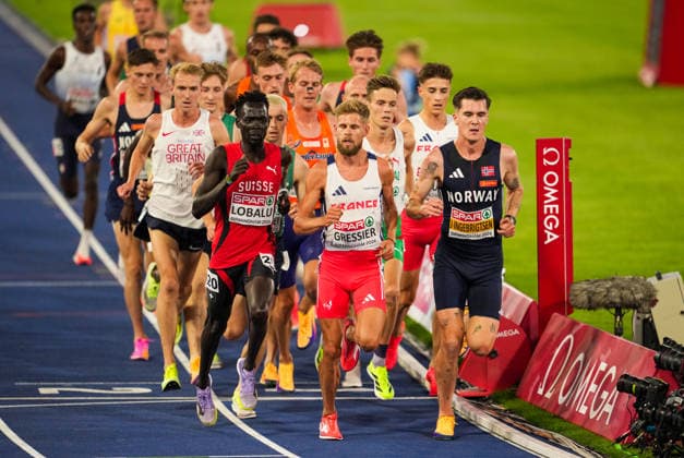 2026 European Outdoor Athletics Championships, Day 1, Birmingham, England 20260810 Jakob Asserson Ingebrigtsen in the men’s 5,000-meter final at the 2026 European Athletics Championships at Alexander Stadium in Birmingham on Monday. Photo: Beate Oma Dahle, NTB, Birmingham, England. EDITORIAL USE ONLY. RESTRICTED USE FOR BETTING COMPANIES  Copyright: xBeatexOmaxDahlex xNTBx