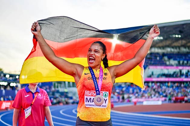 Yemisi MABRY Germany, MTG Mannheim, Women s Shot Put GBR, European Athletics Championships, Track and Field, August 10, 2026, GBR, European Athletics Championships, Track and Field, August 10, 2026, Birmingham Copyright: xEibnerxPressefoto JanxPapenfussx EP_JPS