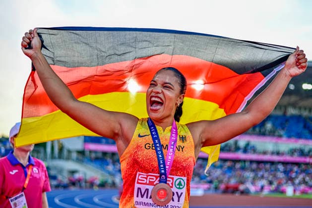 Yemisi MABRY Germany, MTG Mannheim, Women s Shot Put GBR, European Athletics Championships, Track and Field, August 10, 2026, GBR, European Athletics Championships, Track and Field, August 10, 2026, Birmingham Copyright: xEibnerxPressefoto JanxPapenfussx EP_JPS