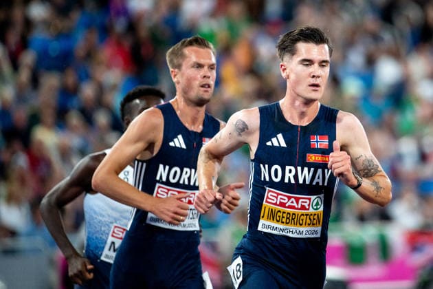 August 10, 2026, GBR, Track and Field, 2026 European Championships, Evening Session, Day 1, Birmingham, Jakob Ingebrigtsen (Norway), Filip Ingebrigtsen (Norway), Men s 5,000-meter race, Final, Alexander Stadium, Birmingham, England, Great Britain Copyright: xNordphoto Memmlerx