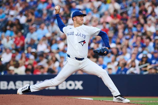 August 10, 2026, Toronto, On, Canada: Toronto Blue Jays Jameson Taillon (56) pitches against the Boston Red Sox during second inning MLB, Baseball Herren, USA baseball action in Toronto, on Monday, Aug. 10, 2026. Canada News - August 10, 2026 - ZUMAc35_ 20260810_zaf_c35_092 Copyright: xSammyxKoganx