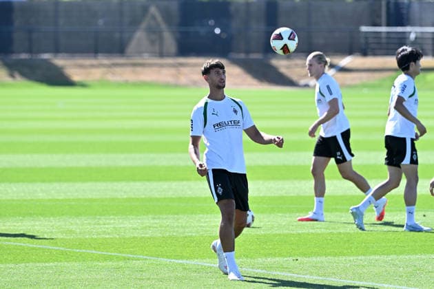 August 11, 2026, Mönchengladbach, Soccer, Men s, 2026–2027 Season, Borussia Mönchengladbach Training, Fabio Chiarodia, Gladbach. DFL regulations prohibit any use of photographs as image sequences and or quasi-video content at Borussia Park, North Rhine-Westphalia, Germany