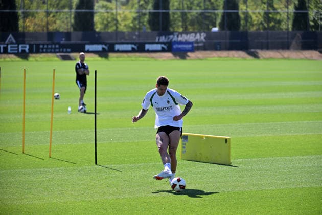 August 11, 2026, Mönchengladbach, Soccer, Men s, 2026–2027 Season, Borussia Mönchengladbach Training, Tomas Cvancara, Gladbach. DFL regulations prohibit any use of photographs as image sequences and or quasi-video footage at Borussia Park, North Rhine-Westphalia, Germany