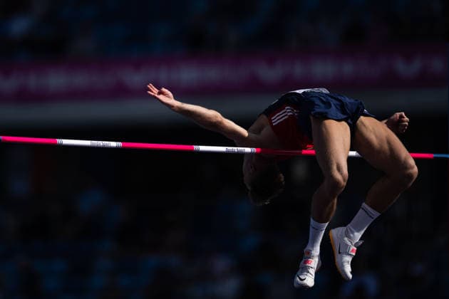 August 11, 2026: Erlend Bolstad Raa of Norway competes in the men’s high jump qualifying round on Day 2 of the 2026 European Athletics Championships on August 11, 2026 in Birmingham. Photo by Mathias Bergeld, BILDBYRAN, code MB MT1065. track and field, athletics, friidrett, friidrotts EM, 2026 European Athletics Championships, high jump, height  Copyright: MATHIASxBERGELD BB260811MB008