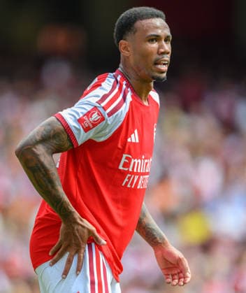 09 August 2026 - Arsenal v Borussia Dortmund - Emirates Stadium - London. Arsenal v Borussia Dortmund - Emirates Stadium - London. Arsenal s Gabriel in action. Picture : Mark Pain LONDON England  Copyright: xMarkxPainx