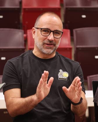 Ludwigsburg, MHP Riesen Ludwigsburg Basketball Practice, Coach Carles Duran