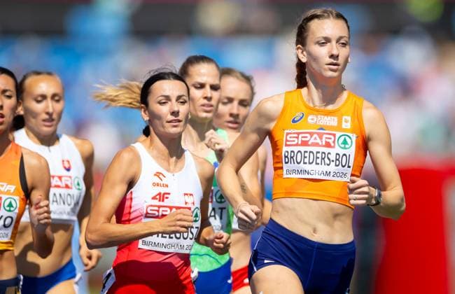 BIRMINGHAM - Femke Broeders-Bol in action in the 800 meters qualification during the second day of the European Athletics Championships. IRIS VAN DEN BROEK ANP xVIxANPxSportx xxANPxIVx 565262475 originalFilename: 565262475.jpg