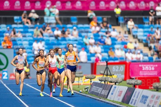 BIRMINGHAM - Femke Broeders-Bol in action in the 800 meters qualification during the second day of the European Athletics Championships. IRIS VAN DEN BROEK ANP xVIxANPxSportx xxANPxIVx 565263060 originalFilename: 565263060