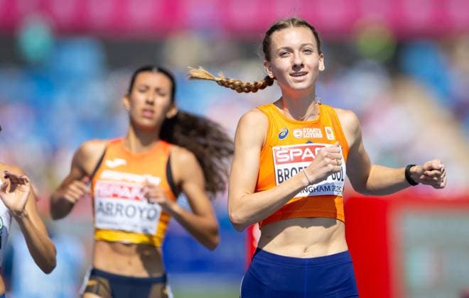BIRMINGHAM - Femke Broeders-Bol in action in the 800 meters qualification during the second day of the European Athletics Championships. IRIS VAN DEN BROEK ANP xVIxANPxSportx xxANPxIVx 565263150 originalFilename: 565263150