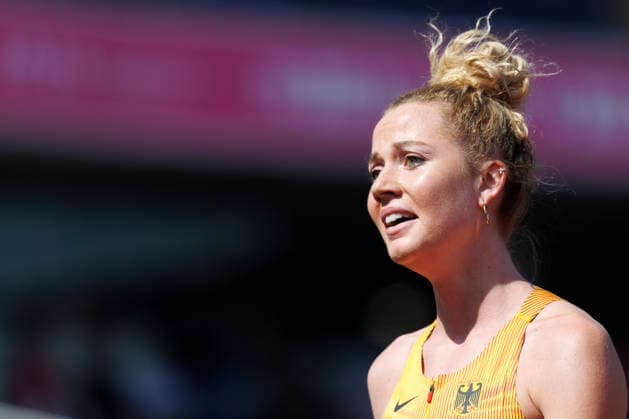 BIRMINGHAM, GREAT BRITAIN - AUGUST 11, 2026 : Smilla KOLBE (GER Germany) reacts after the 800m (R1) during the European Athletics Championships at Alexander Stadium on August 11, 2026 in Birmingham, Great Britain. Oregon Great Britain Copyright: xAxelxKohringx