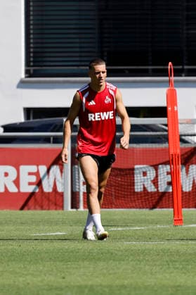 Soccer player Said El Mala, midfielder, during 1. FC Köln’s public training session at Geißbockheim, Cologne, August 11, 2026. DFL and DFB regulations prohibit any use of photographs as image sequences and or quasi-video. NRW, Germany Copyright: xChristophxHardtx