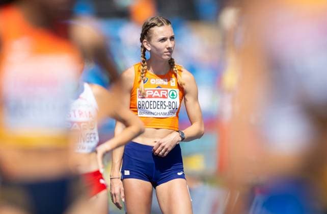 BIRMINGHAM - Femke Broeders-Bol in action in the 800 meters qualification during the second day of the European Athletics Championships. IRIS VAN DEN BROEK ANP xVIxANPxSportx xxANPxIVx 565263413 originalFilename: 565263413
