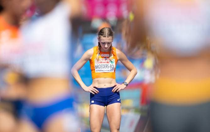 BIRMINGHAM - Femke Broeders-Bol in action in the 800 meters qualification during the second day of the European Athletics Championships. IRIS VAN DEN BROEK ANP xVIxANPxSportx xxANPxIVx 565263468 originalFilename: 565263468