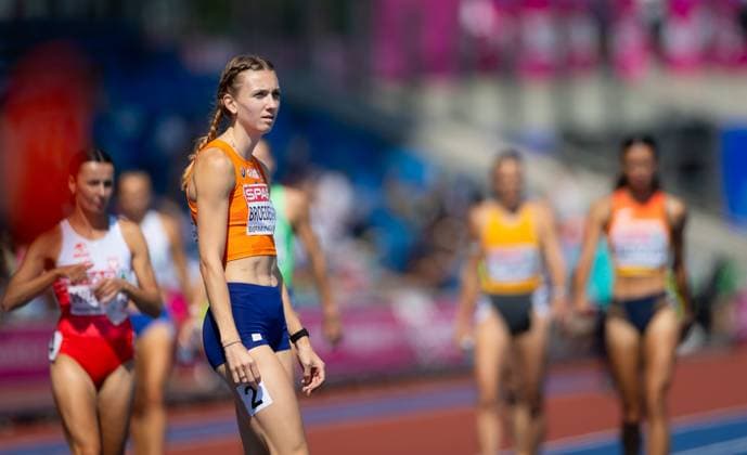 BIRMINGHAM - Femke Broeders-Bol in action in the 800 meters qualification during the second day of the European Athletics Championships. IRIS VAN DEN BROEK ANP xVIxANPxSportx xxANPxIVx 565263683 originalFilename: 565263683