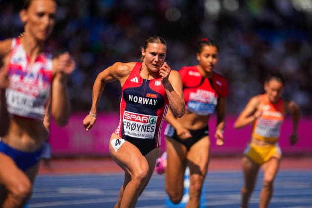 2026 European Outdoor Athletics Championships, Day 2, Birmingham, England, August 11, 2026: Amanda Grefstad Froynes competes in the women’s 800-meter preliminary heat during the 2026 European Athletics Championships at Alexander Stadium in Birmingham on Tuesday. Photo: Beate Oma Dahle, NTB, Birmingham, England. EDITORIAL USE ONLY. RESTRICTED USE FOR BETTING. COMCOMPANIES  Copyright: xBeatexOmaxDahlex xNTBx