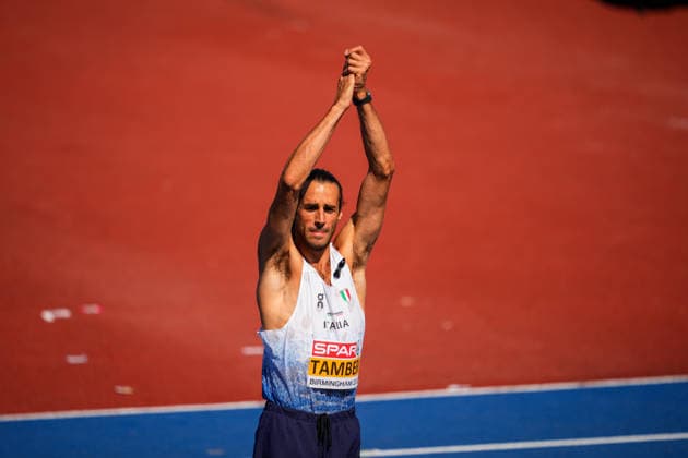 2026 European Outdoor Athletics Championships, Day 2, Birmingham, England, August 11, 2026: Gianmarco Tamberi of Italy competes in the men’s high jump qualifying round at the 2026 European Athletics Championships at Alexander Stadium in Birmingham on Tuesday. Photo: Beate Oma Dahle, NTB, Birmingham, England. EDITORIAL USE ONLY. RESTRICTED USE FOR BETTING. COMPANIES  Copyright: xBeatexOmaxDahlex xNTBx