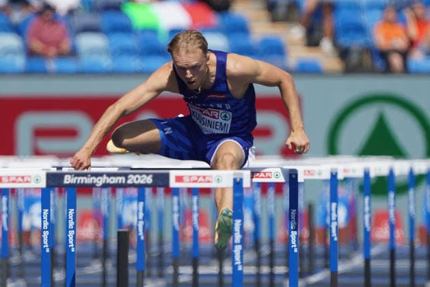 Birmingham, Track and Field, Athletics, EAA, 2026 European Athletics Championships in Birmingham, August 10–17, 2026, Alexander Stadium, Birmingham, United Kingdom, Men’s 110m Hurdles, Santeri Kuusiniemi, Finland (FIN), Copyright Gladys Chai von der Laage