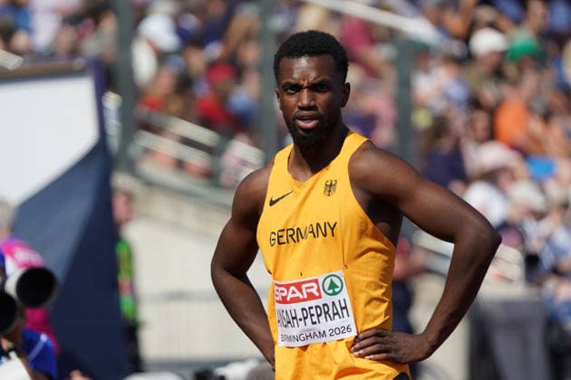 Birmingham, Track and Field, Athletics, EAA, 2026 European Athletics Championships in Birmingham, August 10–17, 2026, Alexander Stadium, Birmingham, United Kingdom, Men’s 100m, Lucas Ansah Peprah, Germany, GER. Copyright Gladys Chai von der Laage