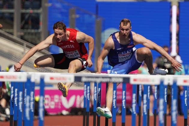 Birmingham, Track and Field, Athletics, EAA, 2026 European Athletics Championships in Birmingham, August 10–17, 2026, Alexander Stadium, Birmingham, Great Britain, Men’s 110m Hurdles, Hari Manninen, Finland (FIN), Copyright Gladys Chai von der Laage