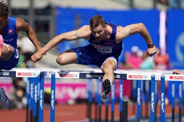 Birmingham, Track and Field, Athletics, EAA, 2026 European Athletics Championships in Birmingham, August 10–17, 2026, Alexander Stadium, Birmingham, Great Britain, Men’s 110m Hurdles, Elmo Lakka, Finland (FIN), Copyright Gladys Chai von der Laage