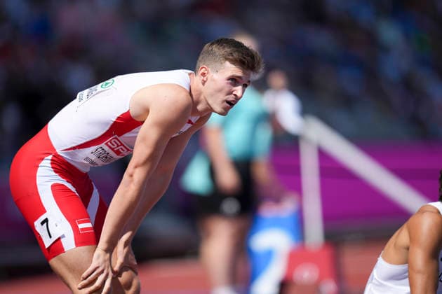 ATHLETICS - European Athletics Championships BIRMINGHAM,ENGLAND,11.AUG.26 - ATHLETICS - European Athletics Championships, 400m hurdles, Men. Image shows Niklas Strohmayer-Dangl (AUT).  GEPAxpictures xRanjithxKumar