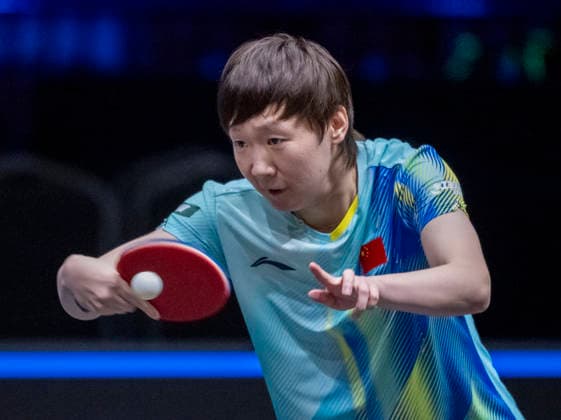 MALMÖ, August 11, 2026 — Manyo Wang of China in a match against Dina Meshref of Egypt during the first round of the women’s singles at the Europe Smash Sweden 2026 table tennis tournament at Malmö Arena in Malmö, Sweden, on August 11, 2026 MALMÖ SWEDEN ttexport x50090x  Copyright: xJohanxNilssonx xTTx EUROPE SMASH SWEDEN 2026
