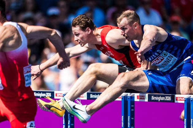 European Athletics Championships, Birmingham, August 11, 2026 BIRMINGHAM, UNITED KINGDOM AUGUST 11 Fabio Kuechler of Switzerland competes in the first round of the men s 110-meter hurdles on August 11, 2026, in Birmingham, United Kingdom Copyright: xBEAUTIFULxSPORTS UlfxSchillerx