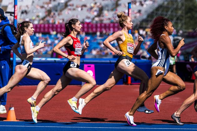 European Athletics Championships, Birmingham, August 11, 2026 BIRMINGHAM, UNITED KINGDOM AUGUST 11 Smilla Kolbe (GER) of Germany and Veronica Vancardo of Switzerland compete in the first round of the women’s 800 m on August 11, 2026, in Birmingham, United Kingdom Copyright: xBEAUTIFULxSPORTS UlfxSchillerx