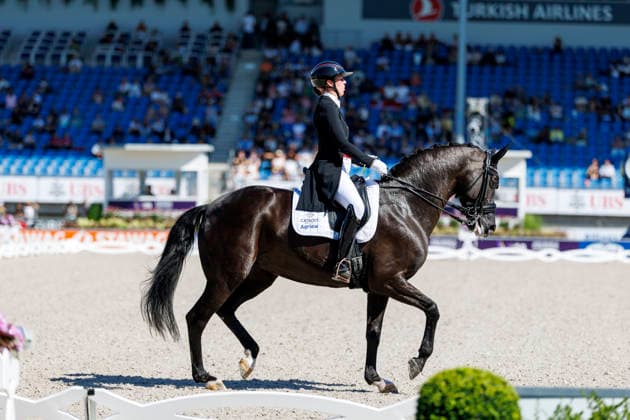 2026 FEI World Championships in Aachen, AACHEN FEI World Championships 2026 KRUETH Carina Cassoe DEN, Heiline’s Danciera FEI Dressage World Championship Grand Prix de Dressage, Part 1: Team Final, Individual Qualification, Lambertz Prize Aachen, Soers Equestrian Stadium, August 11, 2026